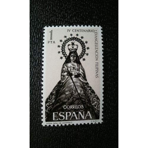 Timbre Espagne ( Yt 1355 ) 1965 Evangélisation Des Philippines