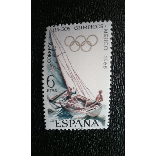 Timbre Espagne ( Yt 1548 ) 1968 Jeux Olympiques, Mexique