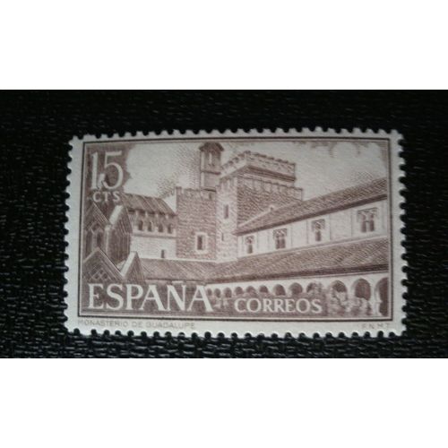 Timbre Espagne ( Yt 1939 ) 1959 Entrée Des Franciscains Dans Le Monastère De Guadalupe