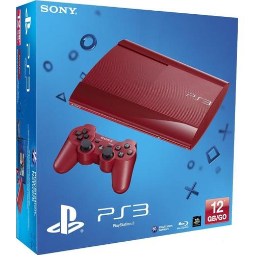 Ps3 Ultra Slim Rouge 12 Go