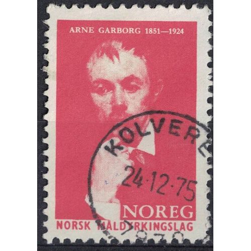 Norvège Oblitéré Rond Daté Used Arne Garborg Écrivain Su