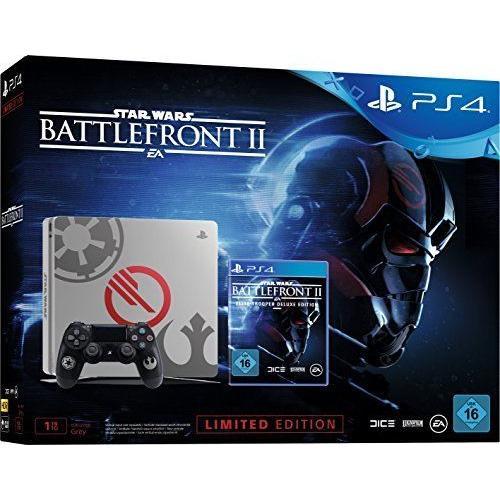 Sony Playstation 4 Slim 1 To Star Wars Battlefront Ii Limited Edition Bundle Argent