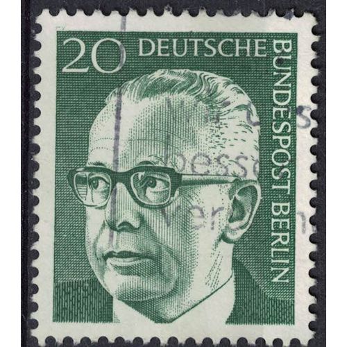 Allemagne 1970 Oblitéré Used Dr Gustav Heinemann Ancien Président Fédéral 20 Pfennig Su
