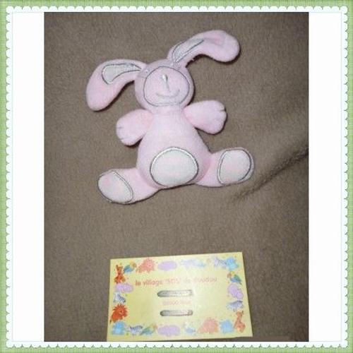 Auchan Mini Lapin Rose 15cm