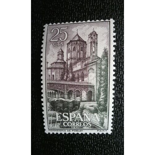 Timbre Espagne ( Yt 1157 ) 1963 Monastère De Santa Maria De Poblet