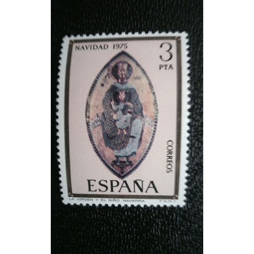 Timbre Espagne ( Yt 1946 ) 1975 La Vierge Et L'enfant