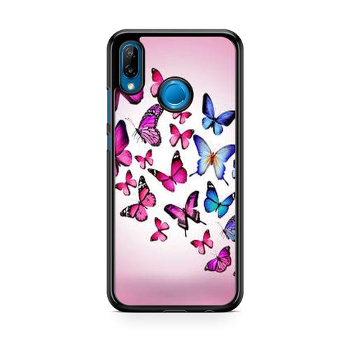 Coque Pour Huawei P8 Lite ( 2017 ) Papillon Arc En Ciel Rainbow Butterfly Amour Cute Fille Garçon Abstrait Hype Ref 888