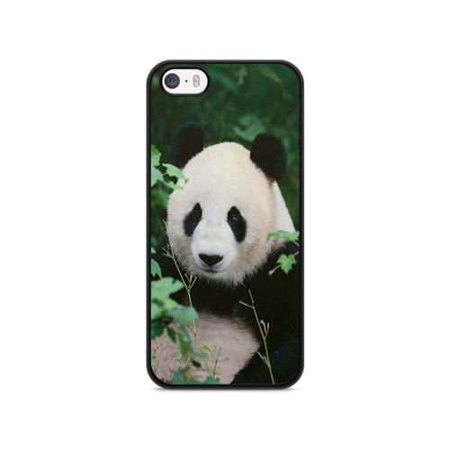 Coque Pour Iphone 5 / 5s / Se 2017 Silicone Panda Ours Cute Animaux Asie Manga Chine Zoo Cartoon Abstrait Ref 2001