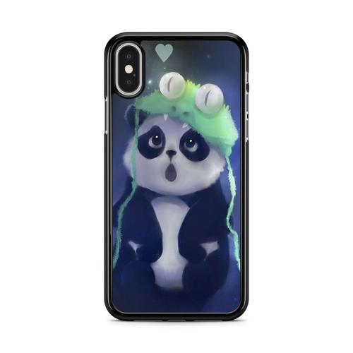 Coque Pour Iphone X / Xs Silicone Tpu Panda Ours Cute Animaux Asie Manga Chine Zoo Cartoon Abstrait Ref 2008