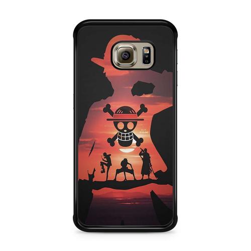 Coque Pour Samsung Galaxy S6 Edge One Piece Anime Monkey D Luffy Manga Japon Nika Zoro Ace Chopper Sanji Manga Dessin Pirate Ref 1762