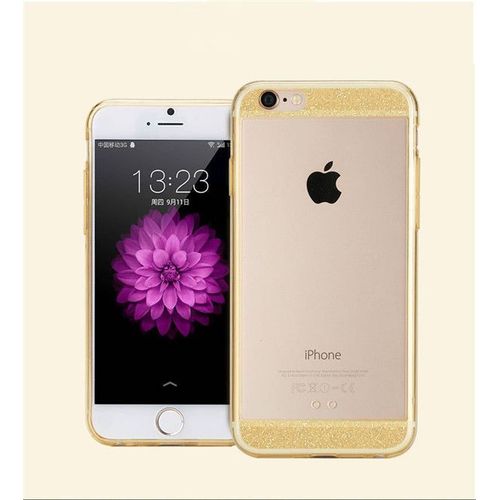 Coque Case Iphone 6 6s Plus (5"5) Bling Contour Or Silicone Semi-Rigide (Tpu)