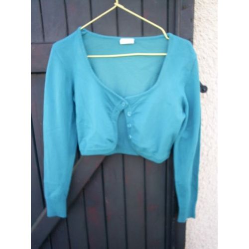 Gilet Pas De Marque Acrylique 38 Bleu