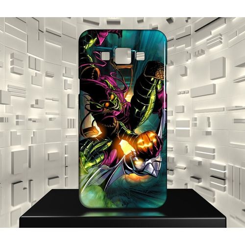 Coque Design Galaxy Core Prime Bouffon Vert Green Goblin Comics 01