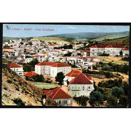 Carte Postale Ancienne, Liban, Zahlé, Vue Générale