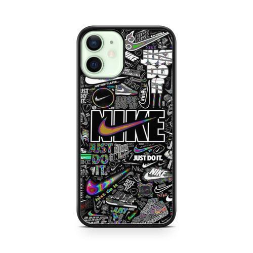 Coque Pour Iphone 12 Pro Max Silicone Tpu Nike Vintage Tigre Paris Noir Strass Swag Luxe Ref 3815