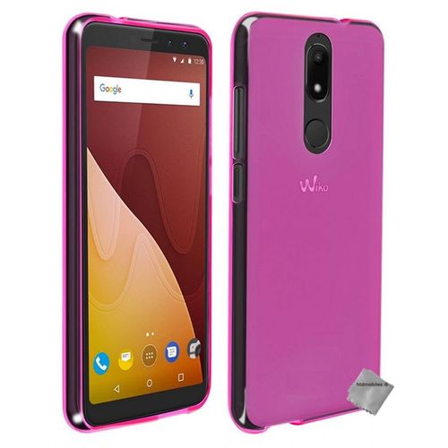 Housse Etui Coque Pochette Silicone Gel Fine Pour Wiko View Prime + Film Ecran - Rose