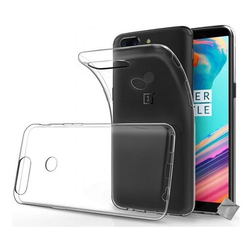 Housse Etui Coque Silicone Gel Fine Oneplus 5t + Verre Trempe Transparent Tpu