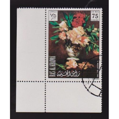 Timbre Ras Al Khaima Émirats Arabes Unis Peintre Peinture Tableaux Manet 75