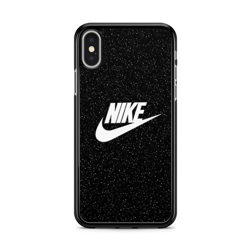 Coque Pour Iphone X / Xs Silicone Tpu Nike Vintage Tigre Paris Noir Strass Swag Luxe Ref 2508