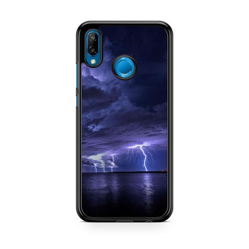 Coque Pour Huawei P10 Lite Orage Éclair Storm Tempête Nature Photo Ref 289