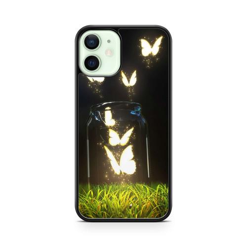 Coque Pour Iphone 13 Pro Silicone Tpu Papillon Arc En Ciel Rainbow Butterfly Amour Cute Fille Garçon Abstrait Hype Ref 18