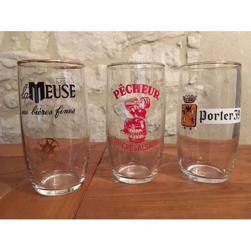 Verre De Bieres Anciens