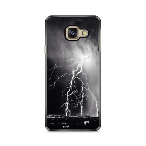 Coque Pour Samsung Galaxy A3 2017 ( A320) Orage Éclair Storm Tempête Nature Photo Ref 359