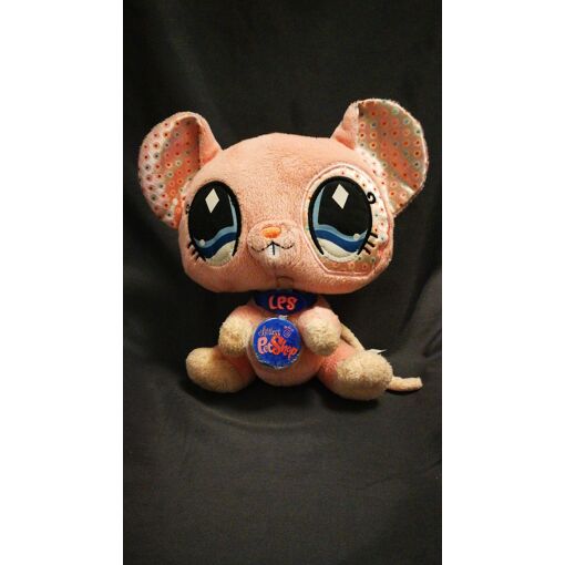 Peluche Littlest Pet Shop - Souris Marron Et Rose - 15 Cm - HASBRO 2009 - Occasion