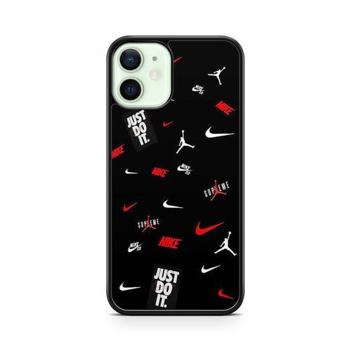 Coque Pour Iphone 14 Pro Max Silicone Tpu Nike Vintage Tigre Paris Noir Strass Swag Luxe Ref 4823