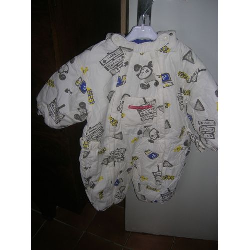 Combinaison Kids Minis À Capuche Amovible Coton 12 Mois Multicolore