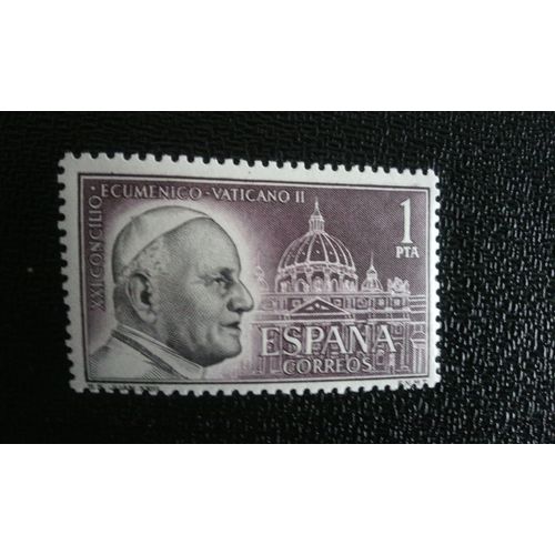 Timbre Espagne ( Yt 1447 ) 1962 Conseil Cuménique Vatican Ii