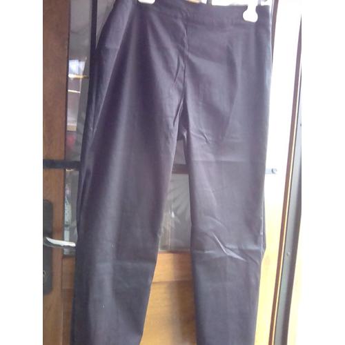 Pantalon Damart Fermeture Sur Le Côté Coton 46-48 Noir