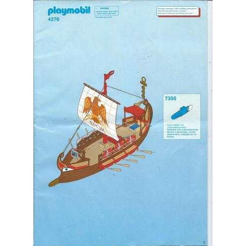 Playmobil : Catalogue D'Instructions Pour Le Montage De La Galère Romaine ( Playmobil 4276 - Modèle Année 2006 )