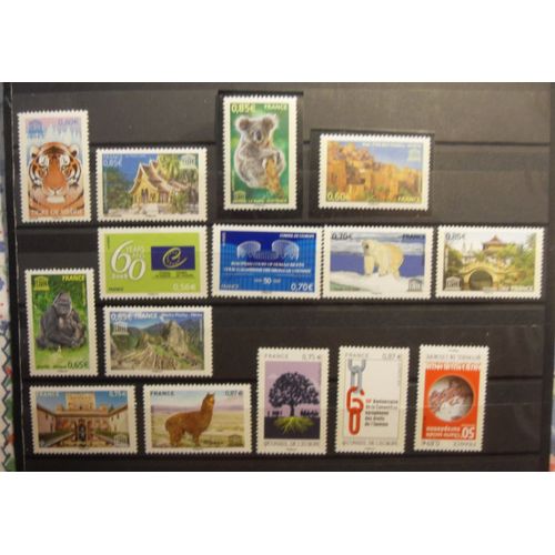 Lot De Timbres De Services En Euro