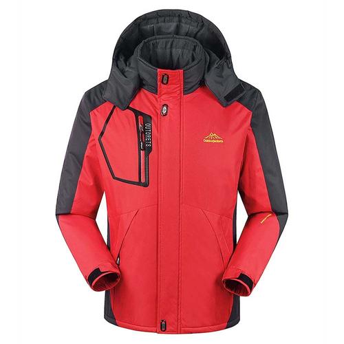 Veste Parka Imperméable Hiver Homme À Capuche Casual Veste En Polaire De Sport