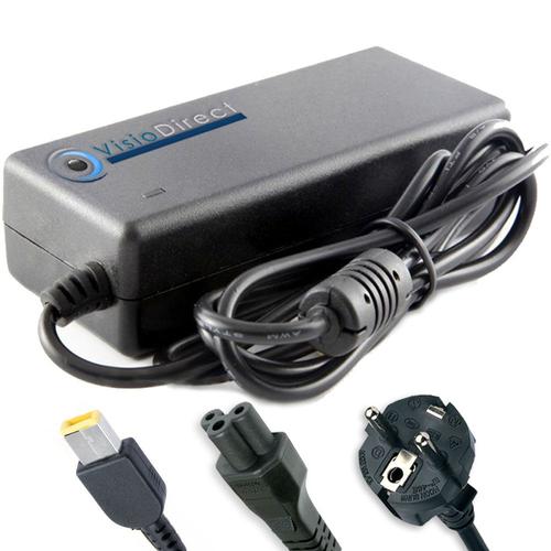 Visiodirect® Alimentation pour ordinateur portable LENOVO Thinkpad E540 touch Chargeur Adaptateur 65W 20V 3.25A