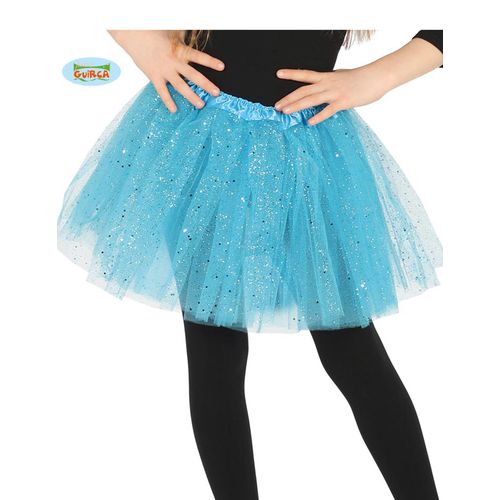 Tutu Bleu À Paillettes Fille Taille Unique