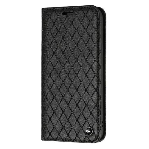 Étui Pour Iphone 14 Pro Max Affaires Titulaire De Fentes Pour Cartes Flip Coquille Magnétique Portefeuille - Noir