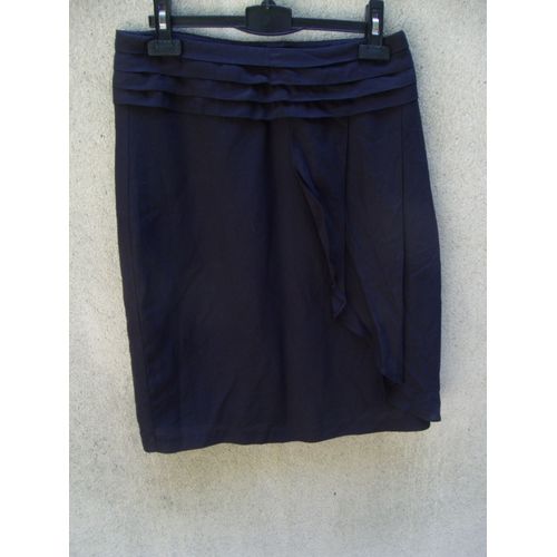 Jupe Caroll Droite Noire T36