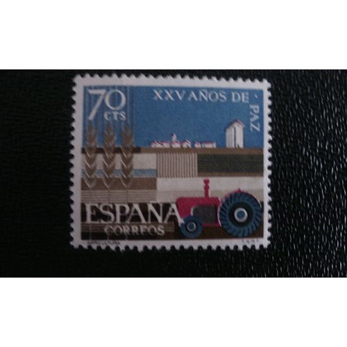 Timbre Espagne ( Yt 1232 ) 1964 Xxv Années De Paix