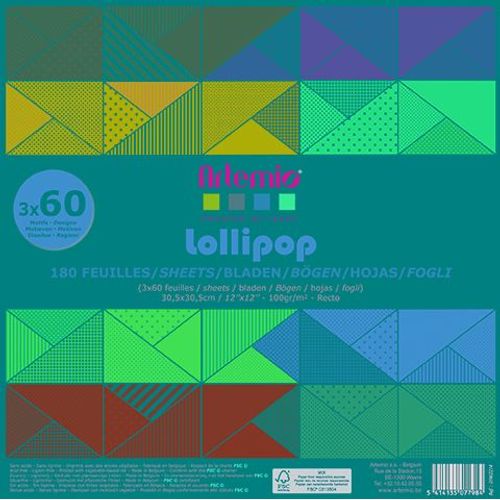 Bloc Papier 30 Cm Lollipop 180 Feuilles - Artémio