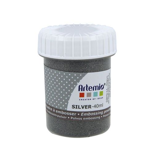 Poudre Relief À Embosser Argentée 40ml - Artémio