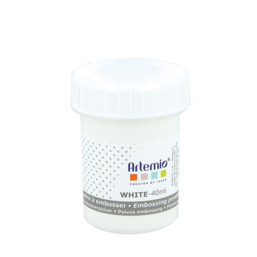 Poudre Relief À Embosser Blanche 40ml - Artémio