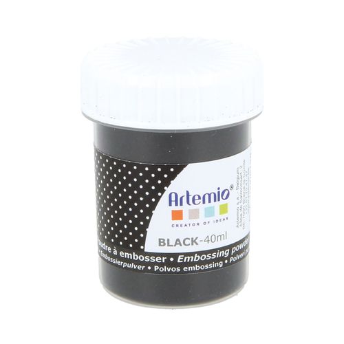 Poudre Relief À Embosser Noire 40ml - Artémio