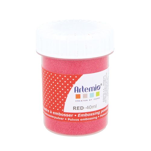 Poudre Relief À Embosser Rouge 40ml - Artémio
