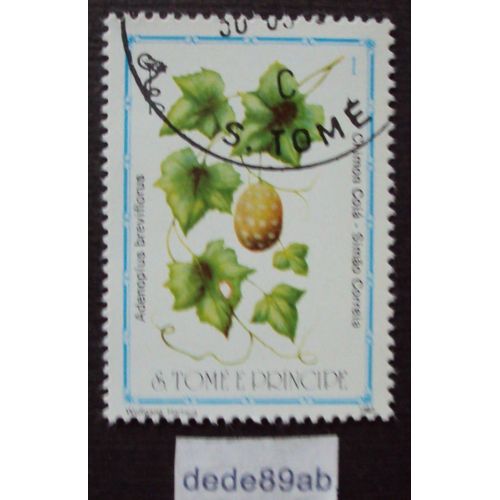 Sao Tome Et Principe.. Plantes Médicinales : Adenoplus Breviflorus . Oblitéré Used Stamp.