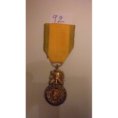 Médaille Militaire Ref 92