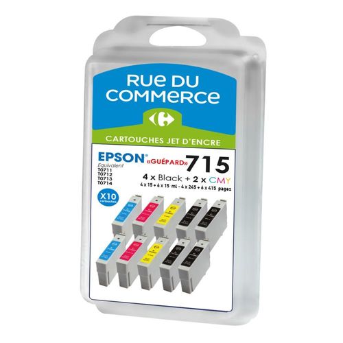 Pack De 10 Cartouches Compatibles Epson T0715