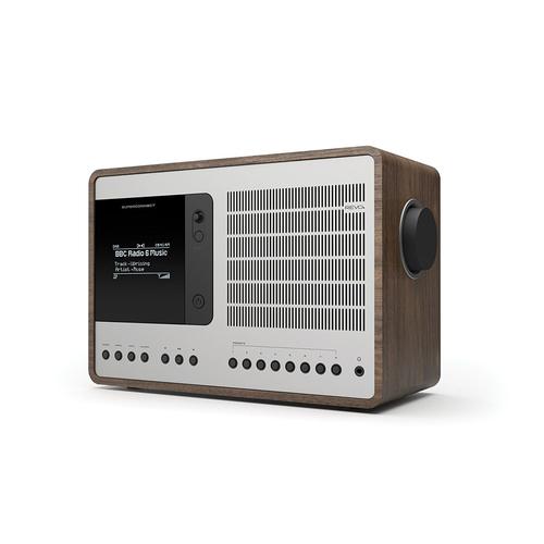 Revo SuperConnect Portable Numérique Noir Radio portable - Radios portables (Portable, Numérique, DAB,DAB+,FM, 15 W, 8,89 cm (3.5"), OLED) - argent / noyer