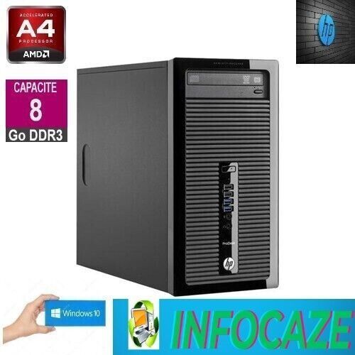 HP PRODESK 405 G1 AMD A4-5000 - 1.5 Ghz - Ram 8 Go - DD 500 Go